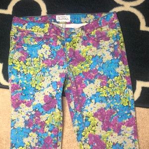 Aeropostale Womens Ashley Floral Skinny Fit Jeans